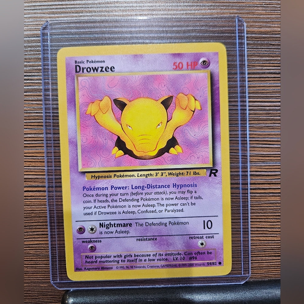 Drowzee 54/82 Rocket Pokémon Card